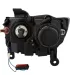 Jeep Grand Cherokee 14-15 Pantallas delanteras Headlights Estilo Black Clear / Set de 2 PCS Lados Izquierdo y Derecho