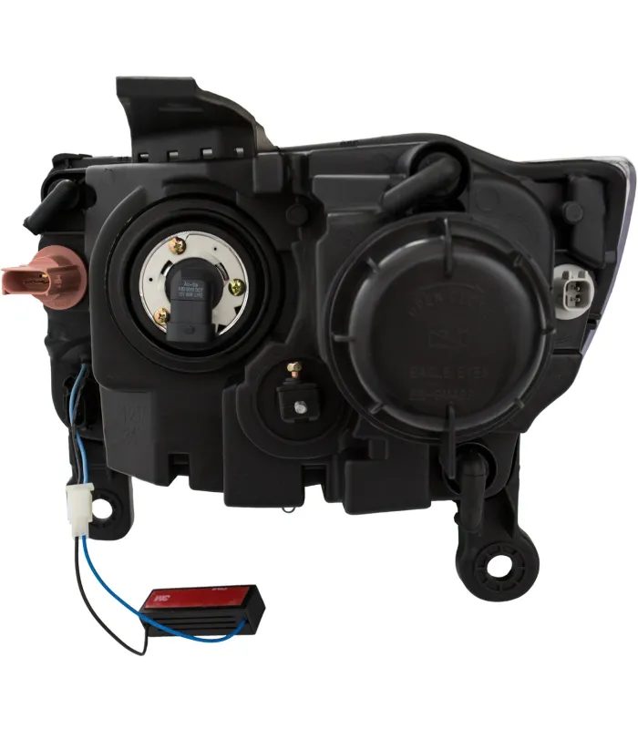 Jeep Grand Cherokee 14-15 Pantallas delanteras Headlights Estilo Black Clear / Set de 2 PCS Lados Izquierdo y Derecho