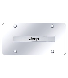 Jeep Placa decorativa en Acero Inoxidable 12" X 6"