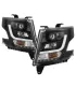 Chevrolet Tahoe 2015-2016 Pantallas delanteras Headlights Estilo Black Clear / Set de 2 PCS Lados Izquierdo y Derecho
