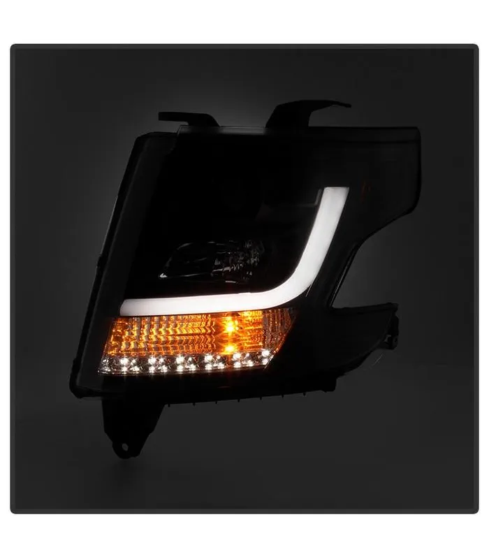 Chevrolet Tahoe 2015-2016 Pantallas delanteras Headlights Estilo Black Clear / Set de 2 PCS Lados Izquierdo y Derecho