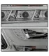 Chevrolet Tahoe 2015-2016 Pantallas delanteras Headlights Estilo Cromo Clear / Set de 2 PCS Lados Izquierdo y Derecho