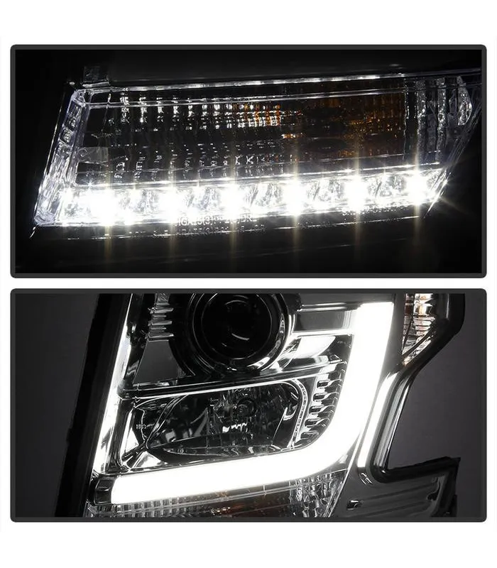 Chevrolet Tahoe 2015-2016 Pantallas delanteras Headlights Estilo Cromo Clear / Set de 2 PCS Lados Izquierdo y Derecho
