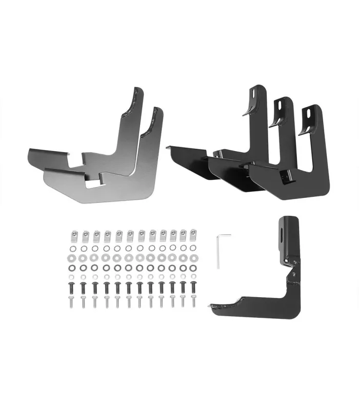Estribos laterales Toyota Tacoma 2005-2017 / Tubo Ovalado color negro satinado 
