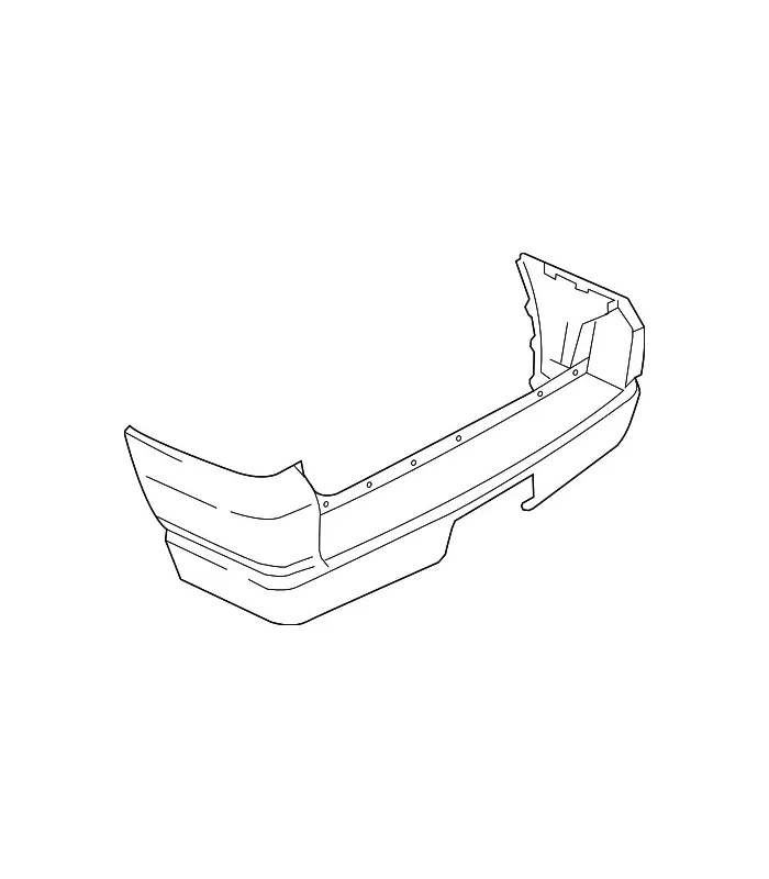 Ford Explorer 2003-2010 Bomper Trasero corrugado / Reemplazo del original