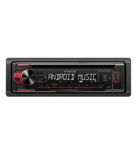 Radio Kenwood KDC-MP168U Reproductor CD USB Auxiliar Frontal Iluminacion Roja Calidad de Audio Kenwood