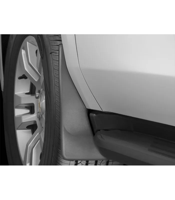 Chapaletas aletas de guarda lodo WeatherTech para Chevrolet Tahoe años 2015 a 2020 instalacion sin perforar set completo