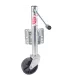 Gato Orientable y Giratorio para Trailer capacidad 1200 Libras con Rueda de 6 Pulgadas acabado Zinc