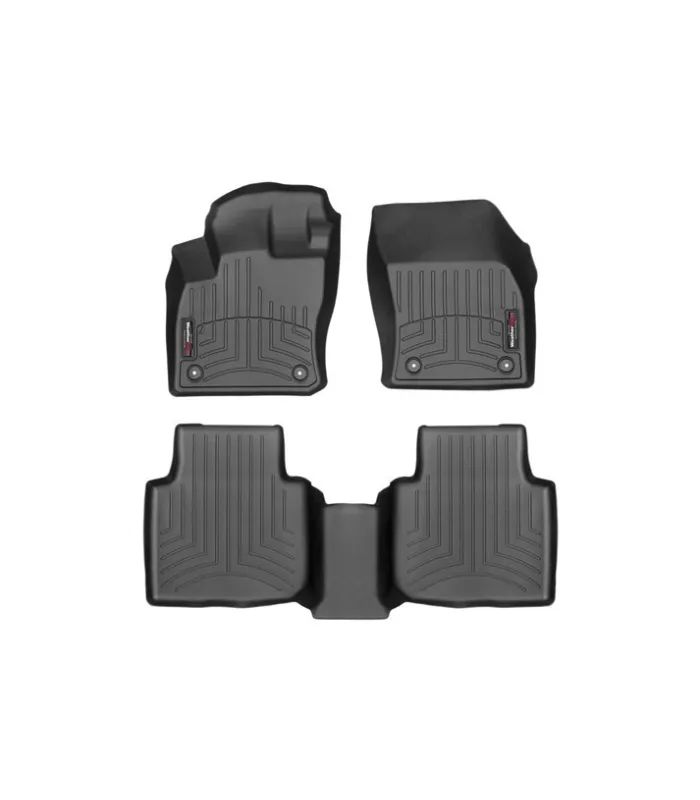 Alfombras WeatherTech FloorLiner Set Modular 1ra 2da 3ra Fila para Volkswagen Tiguan Allspace 2018-2024 negro