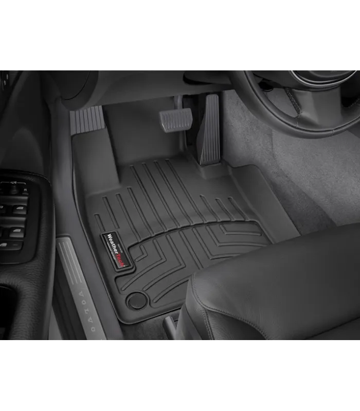 Alfombras de Interior WeatherTech FloorLiner Volvo XC60 2018-2026 Proteccion 360 Grados Ajuste Laser Juego Completo Negro Alante