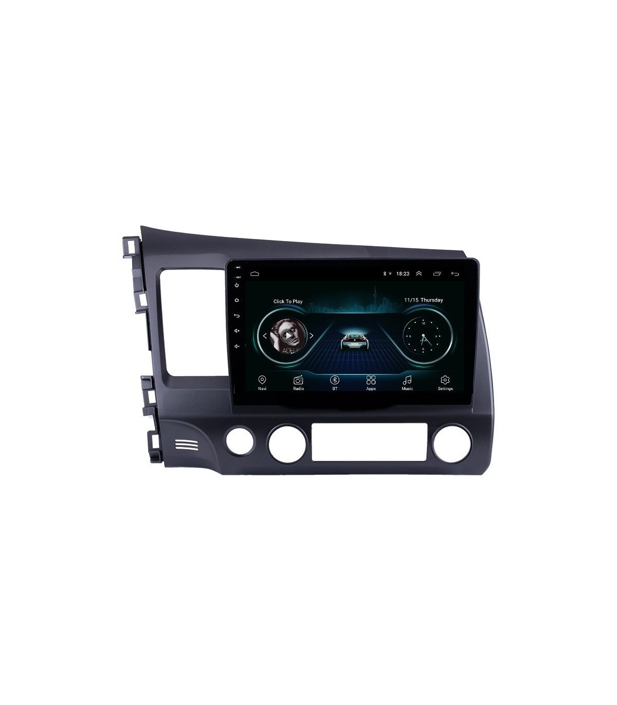 5G WiFi 2+32G Car Radio Stereo For Honda Civic 2006-2011: 10.1 Inch 1280 * 800 HD Touch Screen Head Unit Replacement With Backup Camera - Upgrade Wireless Carplay Bluetooth FM GPS SWC