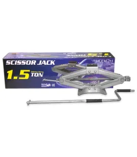 Gato para Vehículos tipo tijera marca HS de 1.5 toneladas modelo 42-315 para emergencias y cambio de gomas