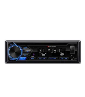Radio Nakamichi NQ911B Receptor Multimedia 1-DIN con Bluetooth DVD USB y Control por App para Vehículos