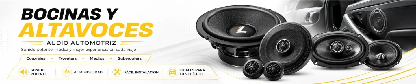 Bocinas y Altavoces para Carros en RD | Calidad de Sonido Superior
